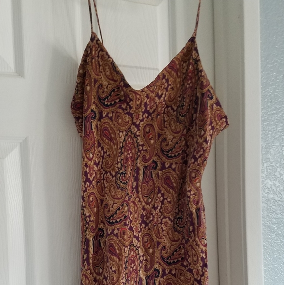 August Silk, Vintage rust colored silk dress - Picture 5 of 5